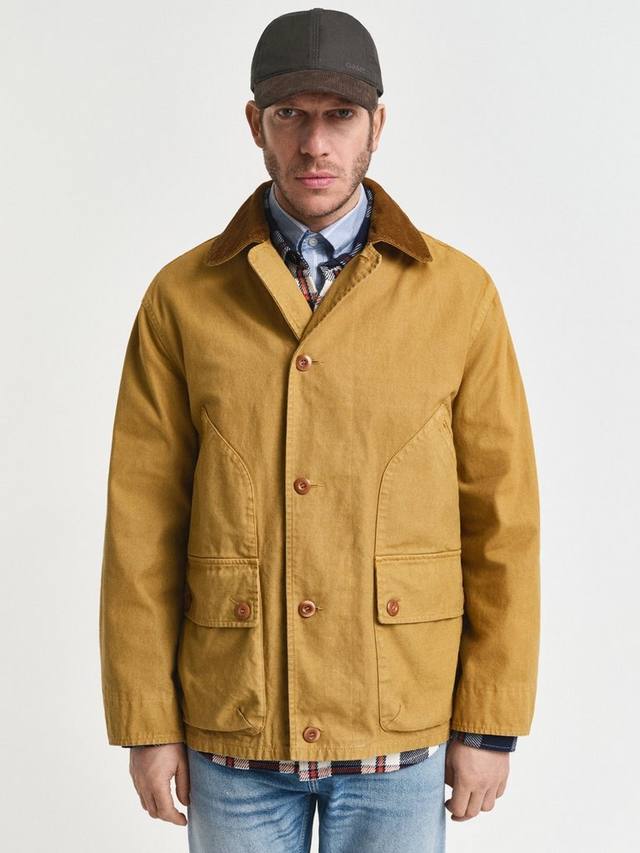 

Хлопковая куртка с застежкой на пуговицы GANT