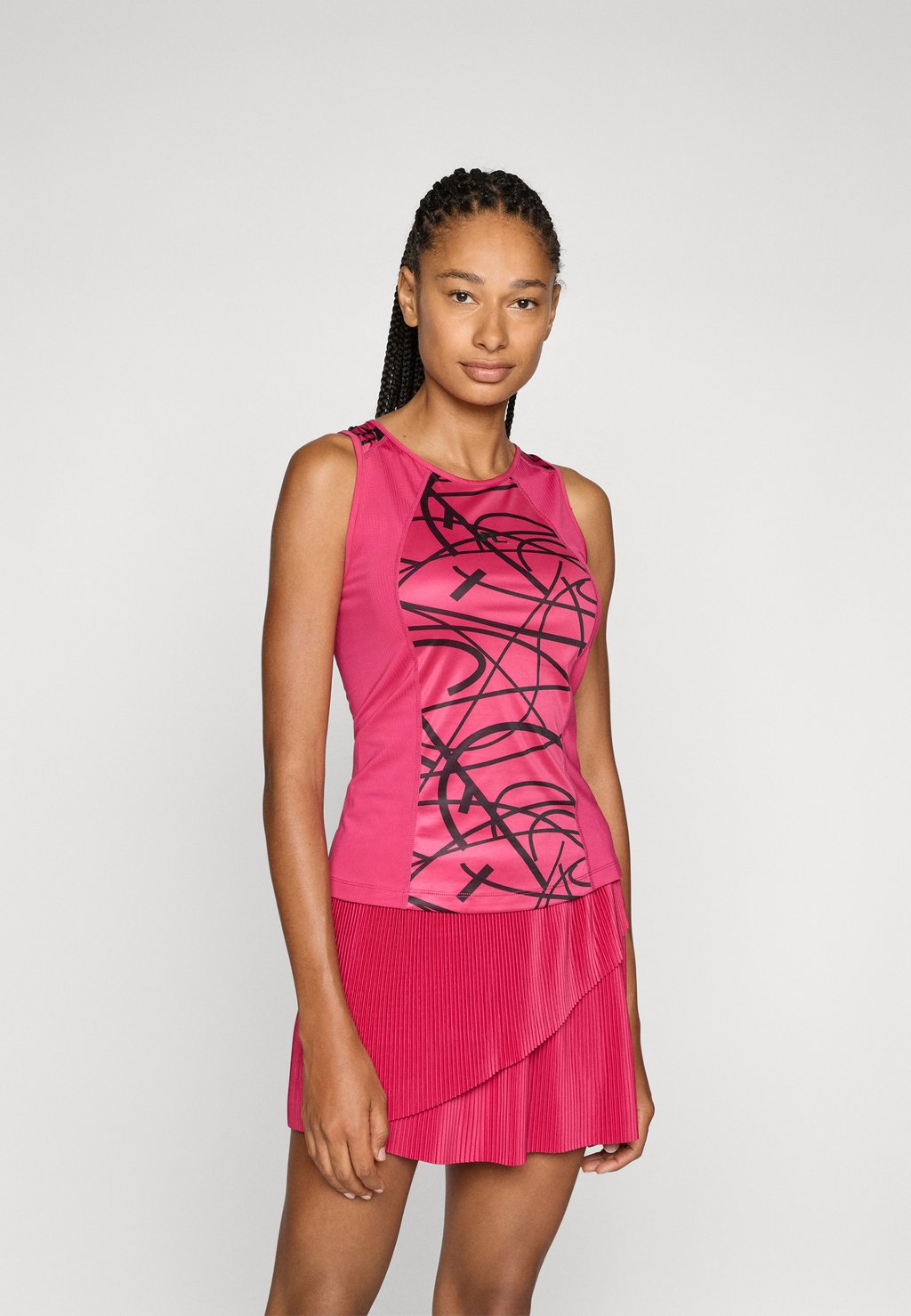 

Топ MIRIA PRINTED TOP J.LINDEBERG Sports, бордовый