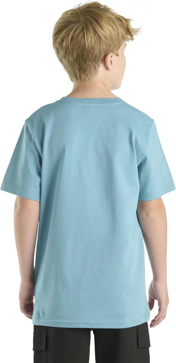 Детская футболка с карманом Carhartt, цвет Adriatic Blue (Tonal) — фото 2