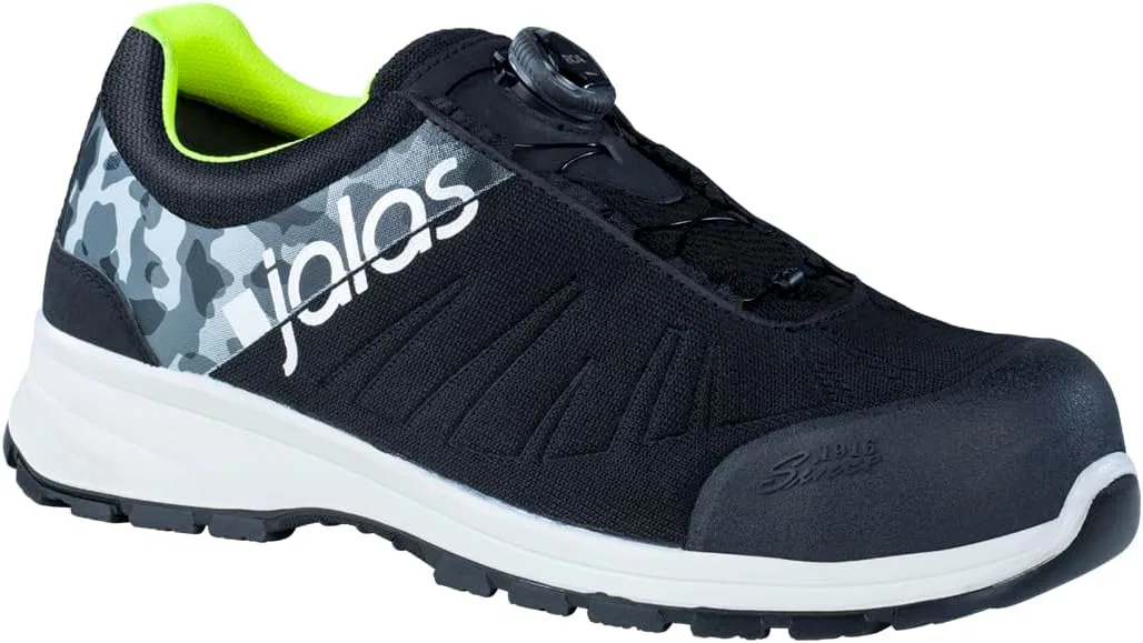 Защитные ботинки Jalas 7168 Zenit Evo Lightweight Safety Shoe S3, SRC с алюминиевым защитным носком, текстильной защитой от проникновения плазменной обработки, системой фиксации BOA, Black — фото 3