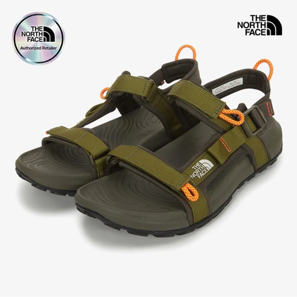 Мужские спортивные сандалии The North Face Explore Camp оливковые — фото 2
