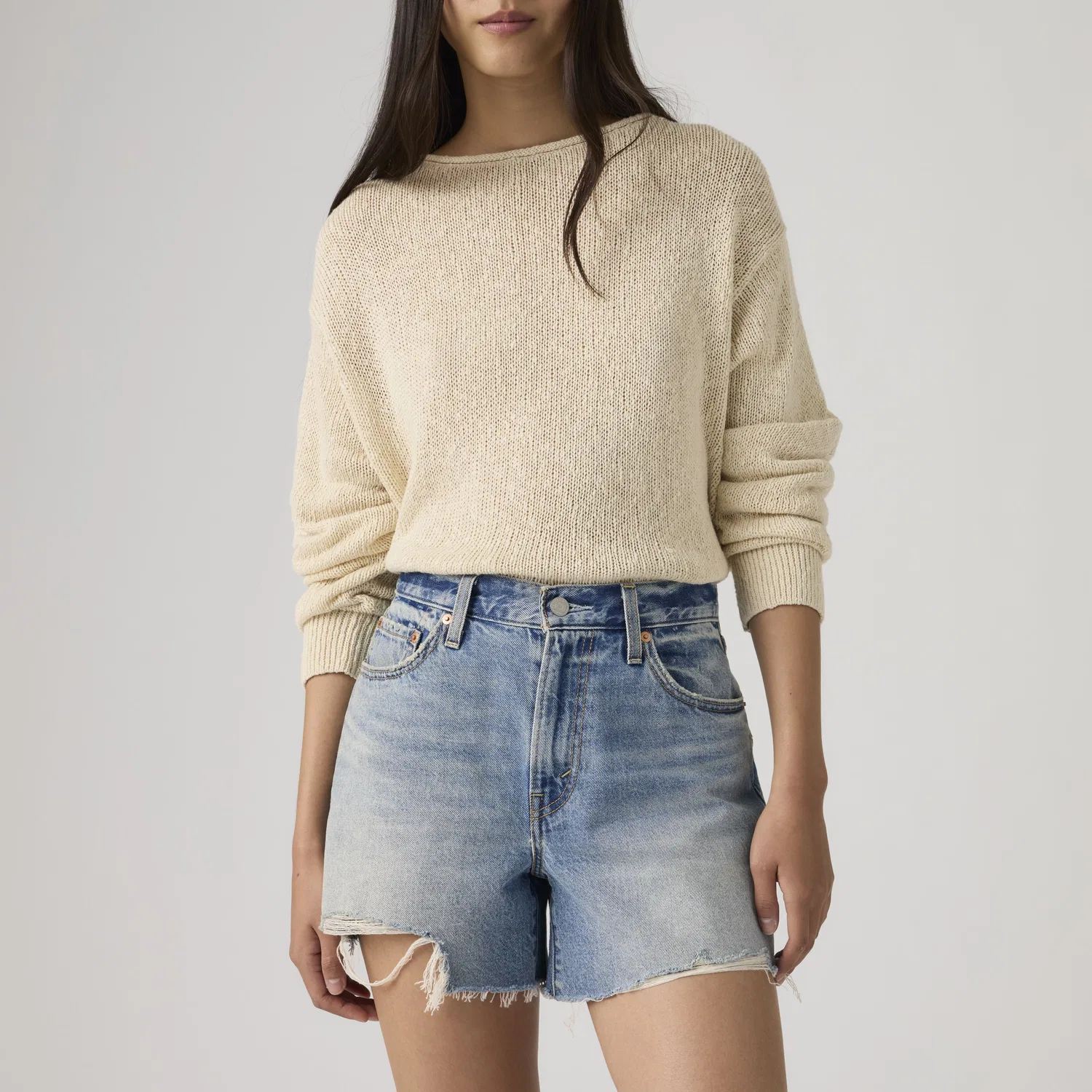 Женские шорты Ribcage Levi's, Medium Wash — фото 2