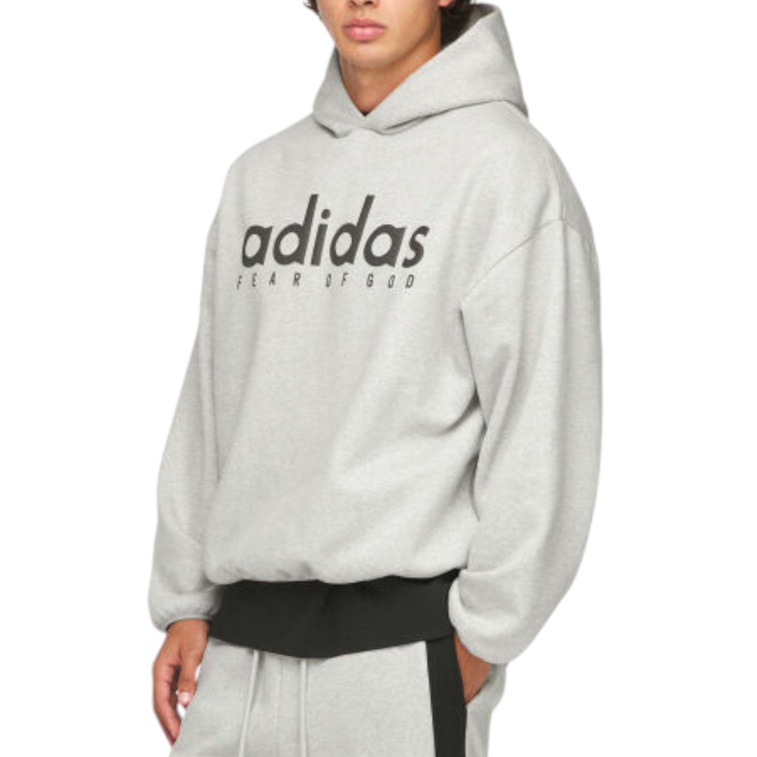 Худи adidas x FEAR OF GOD ATHLETICS Oversized Hoodie 'Heather Grey' — фото 3