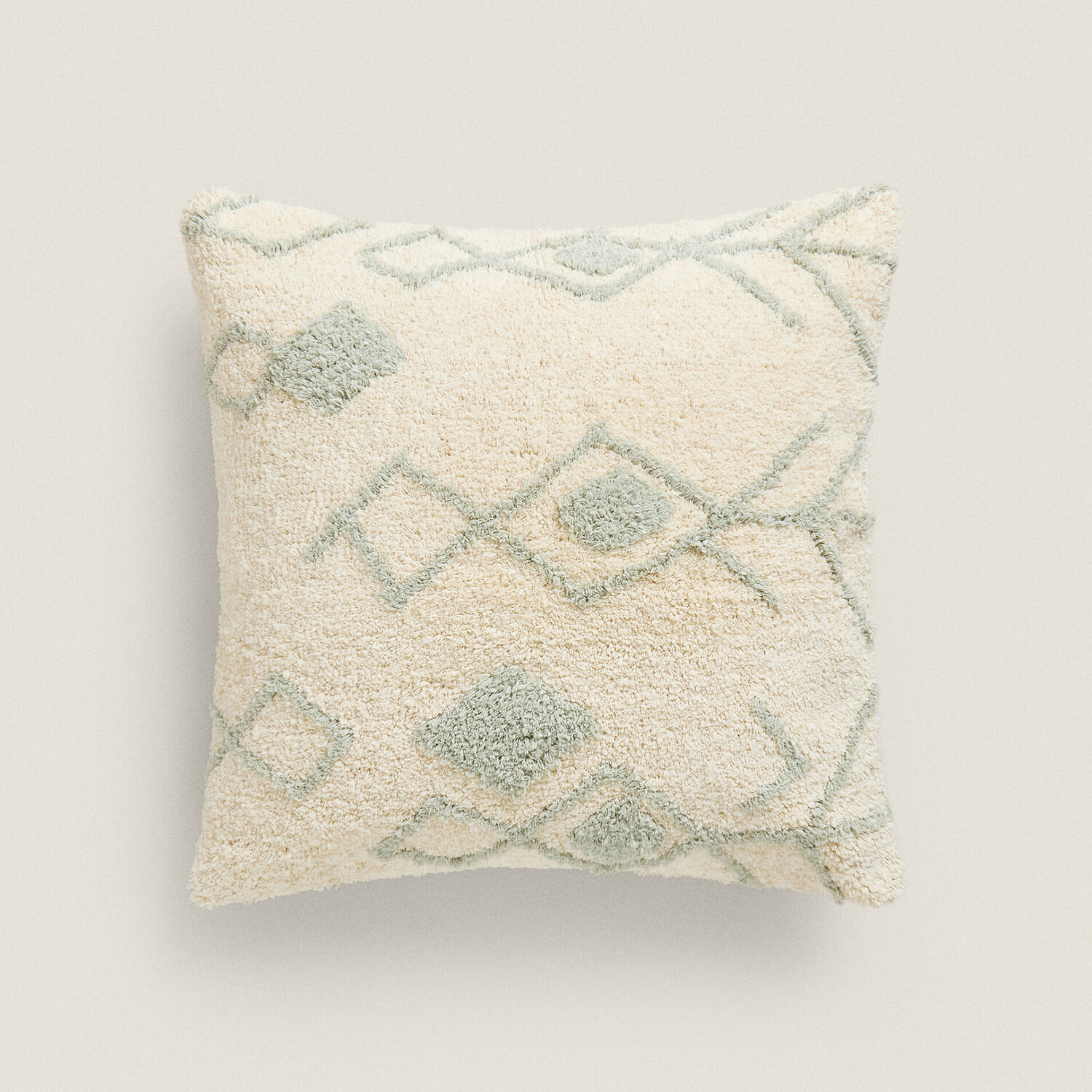 

Чехол для подушки Zara Home Tufting, 50х50 см, экрю