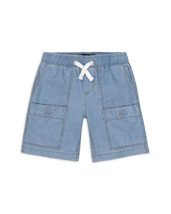 Детский комплект для мальчиков из джинсовой ткани Shirt & Shorts Set Joe's Jeans, Light Wash — фото 4