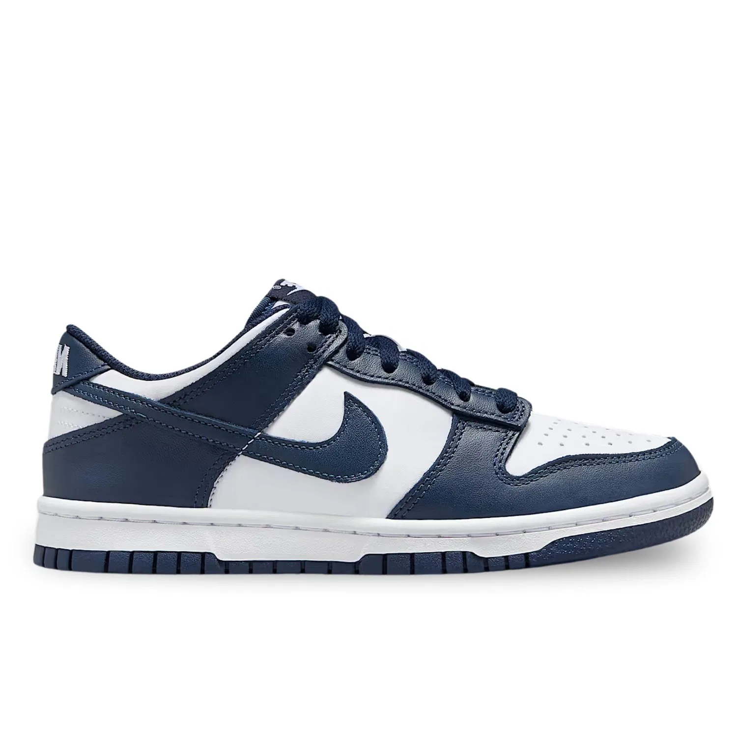 Детские кроссовки для девочек с принтом Dunk Low NIKE, White Blue — фото 2