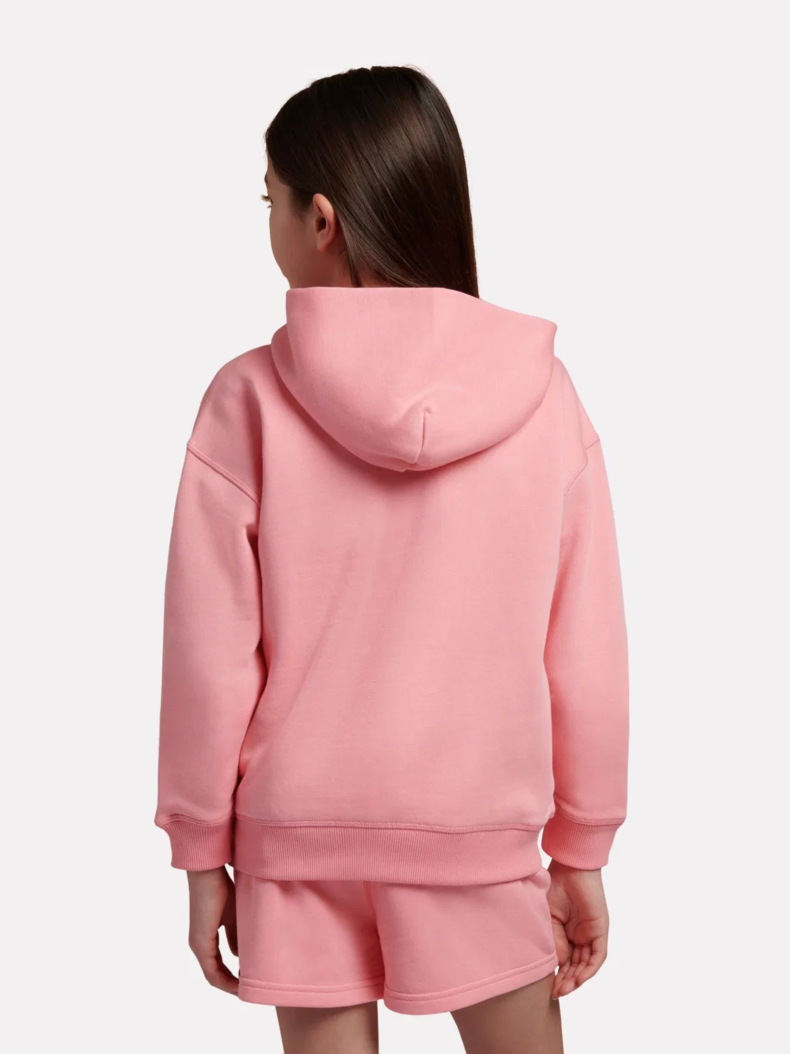 Худи New Balance Pink Small Brush Back Logo — фото 3