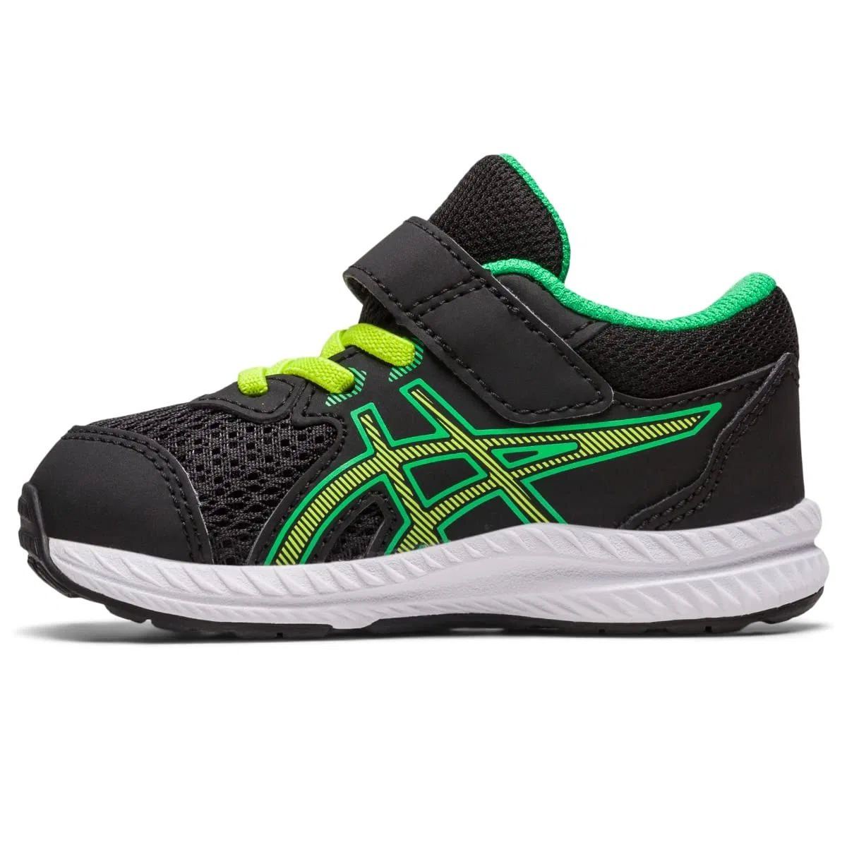 Детские кроссовки для мальчиков беговые Contend 8 ASICS, Lime Black Zest