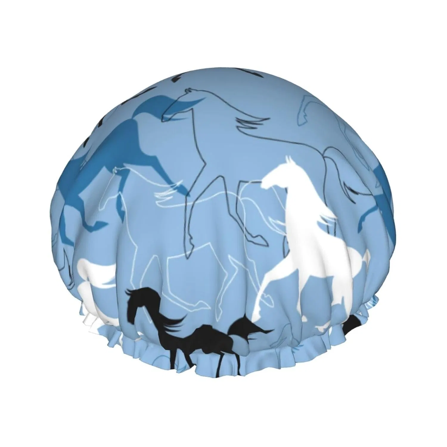 Шапочка для душа Minimalist Line Horse, VOSERY, 27 см, Schwarz