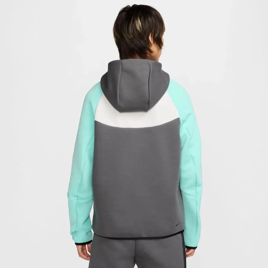 Мужской свитшот с капюшоном Nike Tech Fleece Windrunner, Серый — фото 2