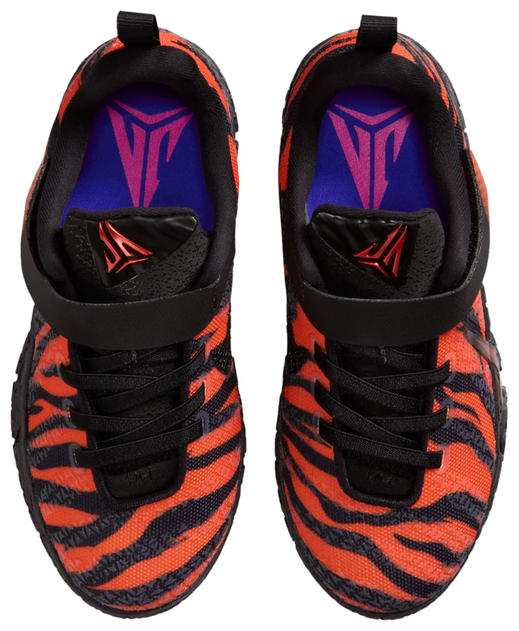 Детские кроссовки для мальчиков с принтом Animal Pack Nike, Univ Red Safety Orange Black — фото 4