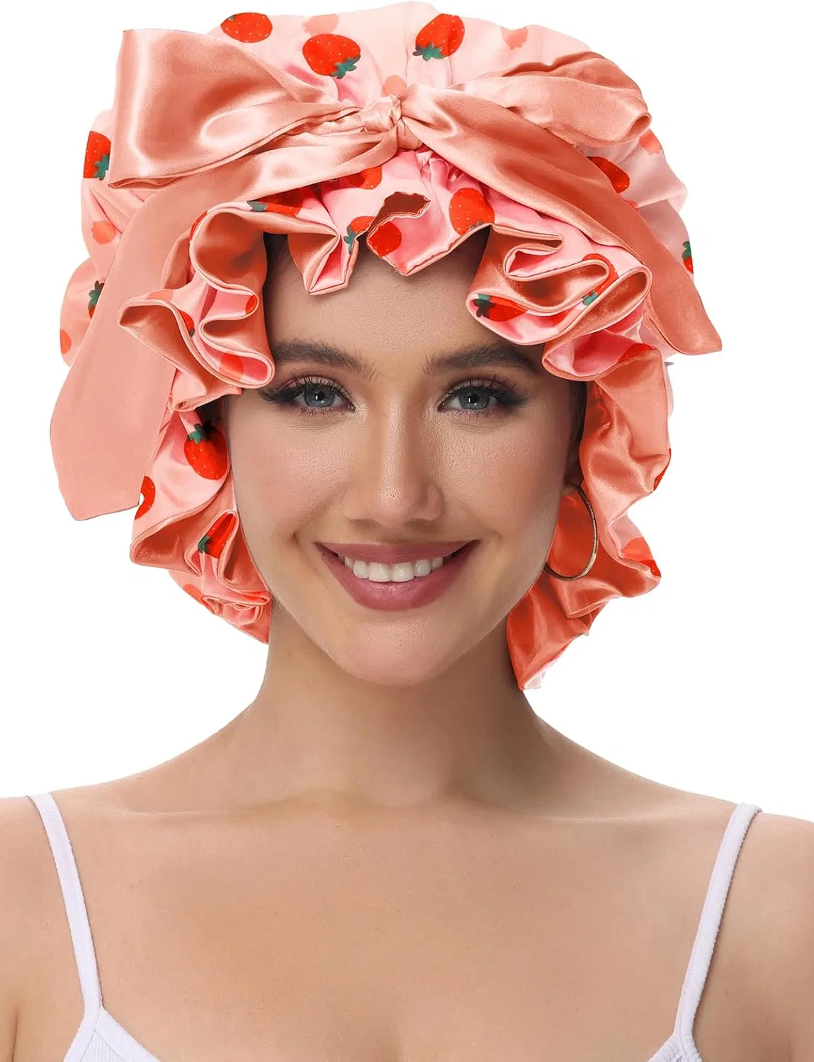 Шапочка для душа Satin Sleep Cap, Vettres, Strawberries — фото 2