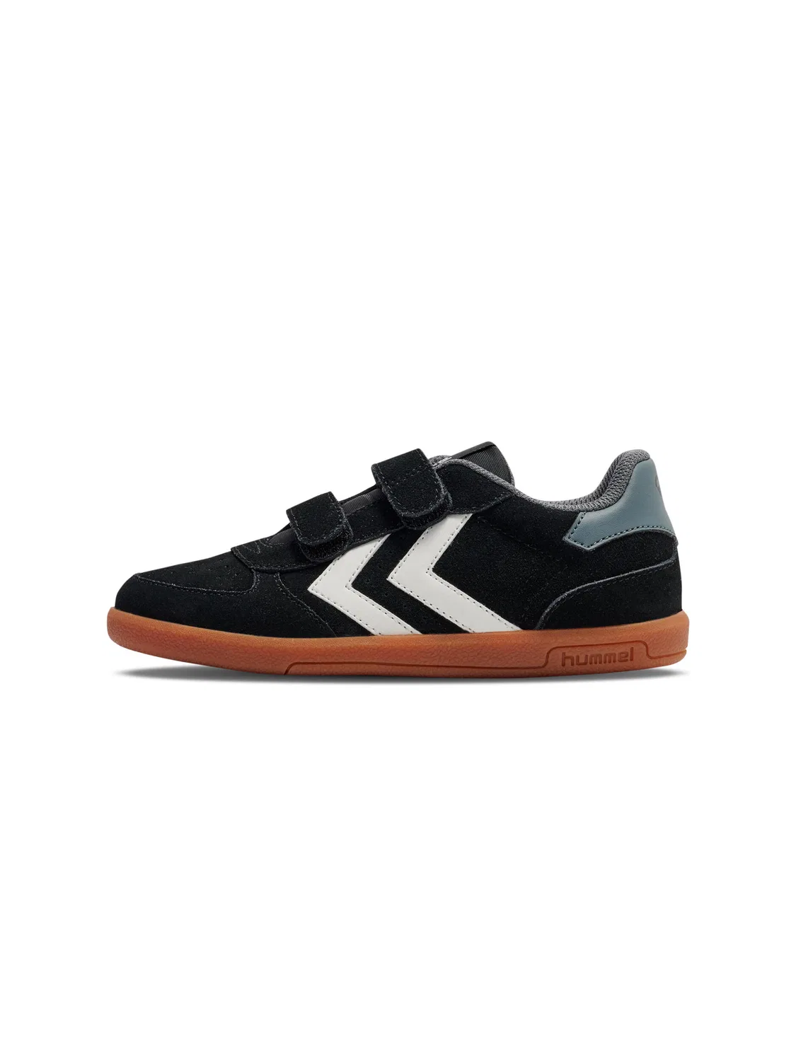 Детские кроссовки на липучке Victory Suede Hummel, Grau / Kohlengrau