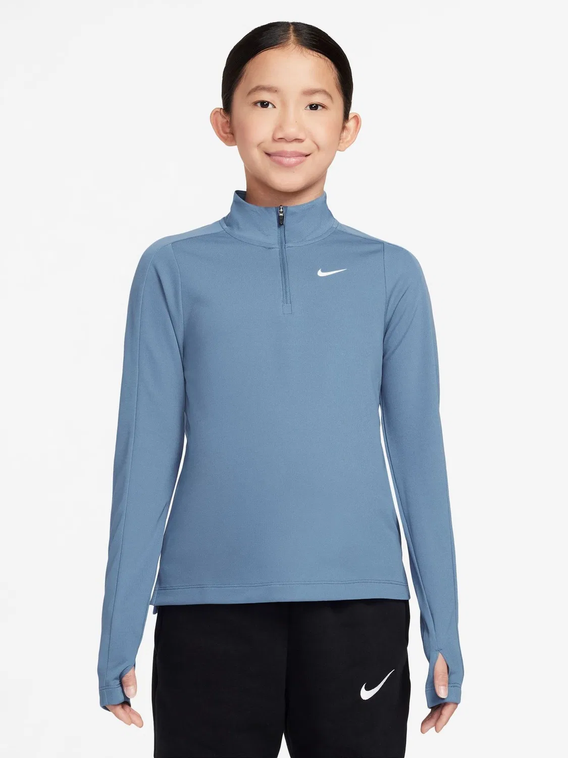 Толстовка Dri-FIT Long Sleeve Half Zip Top Nike, Work Blue