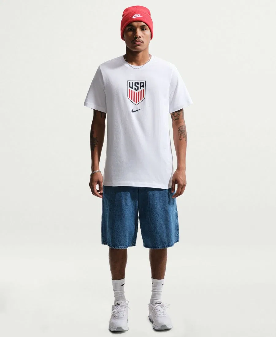 Футболка с принтом USA Crest Soccer Nike, White