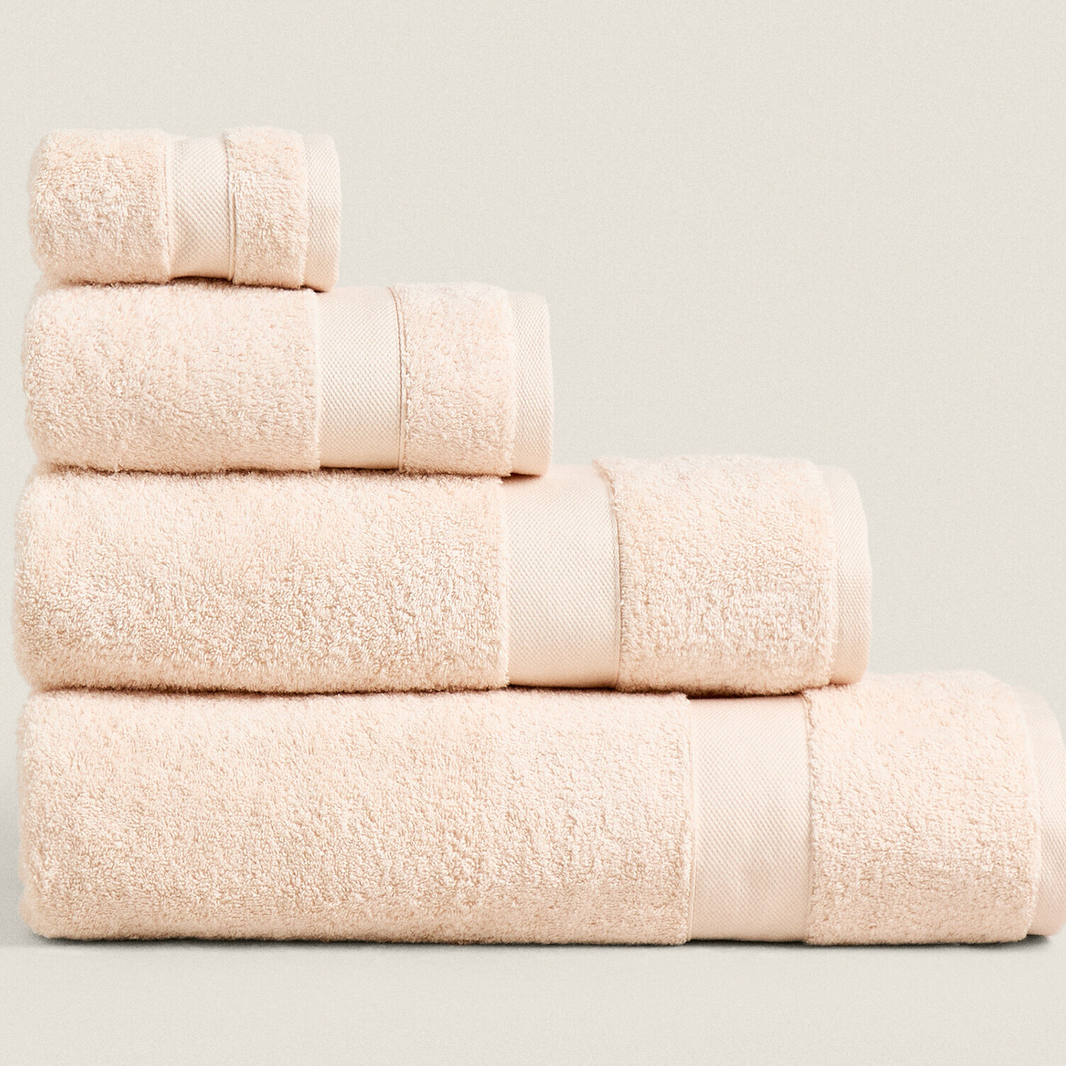 

Полотенце Zara Home Premium Cotton, светло-розовый