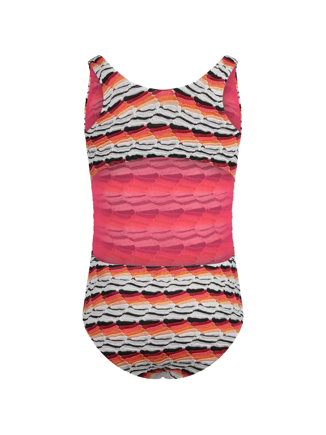 Купальник зигзагообразной вязки Missoni Kids, белый — фото 2