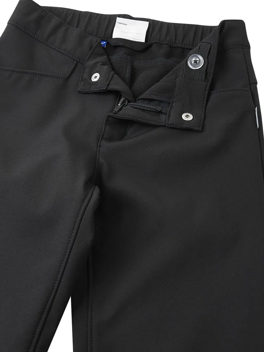 Спортивные брюки Reima Regular Athletic Pants 'Idea' черного цвета — фото 3