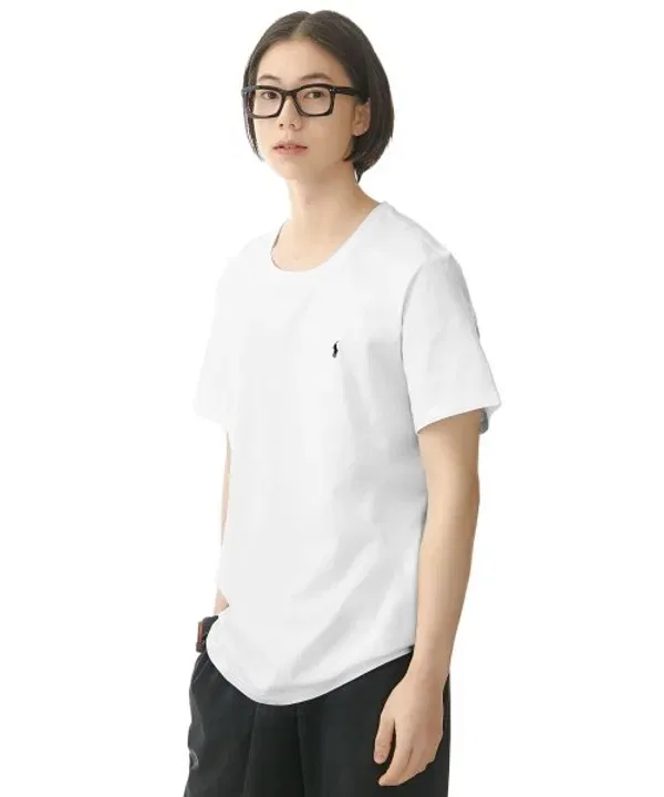 Футболка с круглым вырезом, хлопок, Polo Ralph Lauren, белый — фото 2