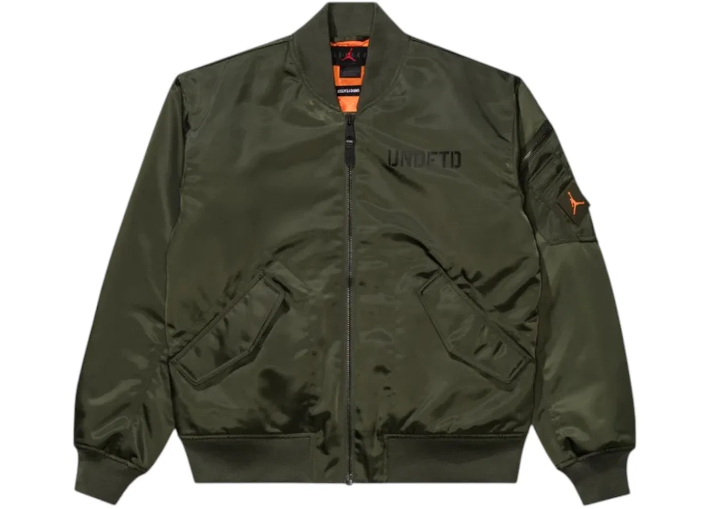 Мужская куртка-бомбер с принтом Jordan Undefeated, Cargo Khaki Orange
