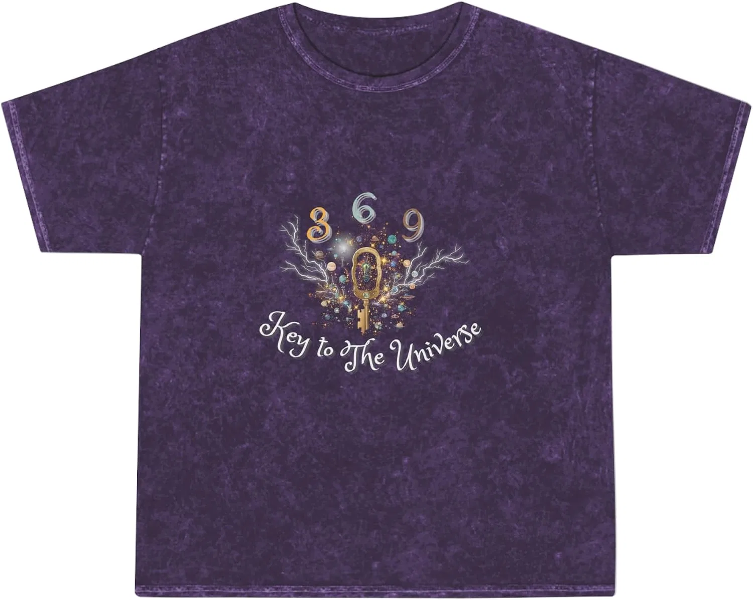 Футболка с минеральной стиркой Colortone 1300, Mineral Purple