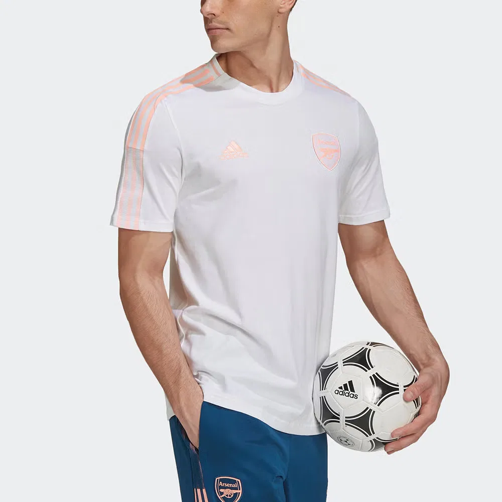 Футболка спортивная с коротким рукавом AFC Arsenal Adidas, белый — фото 4