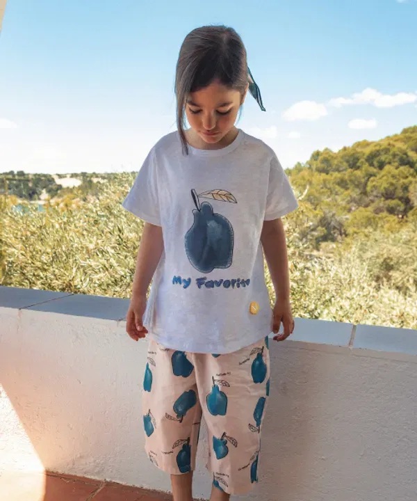 Футболка с принтом Pear, Matilda N Y, белый