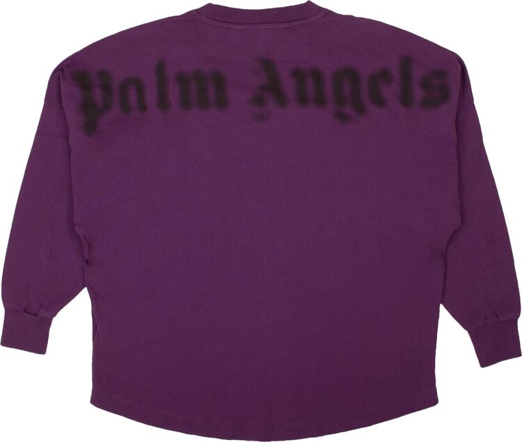 Футболка Palm Angels Blurry Logo Over Tee 'Purple/Black', фиолетовый — фото 3