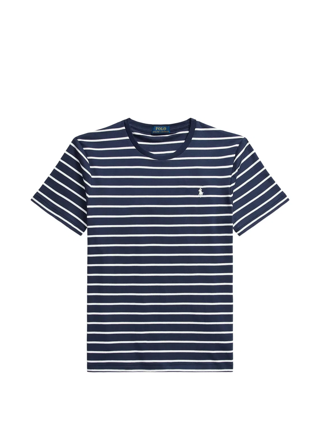 Футболка с полосатым узором Polo Ralph Lauren, голубой