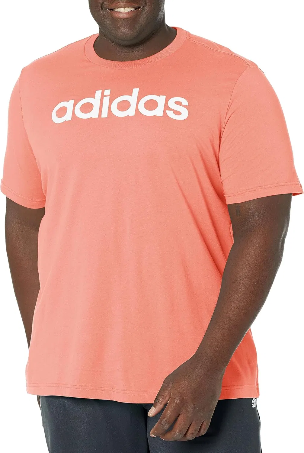 Мужская футболка с вышитым логотипом Essentials adidas, Wonder Clay