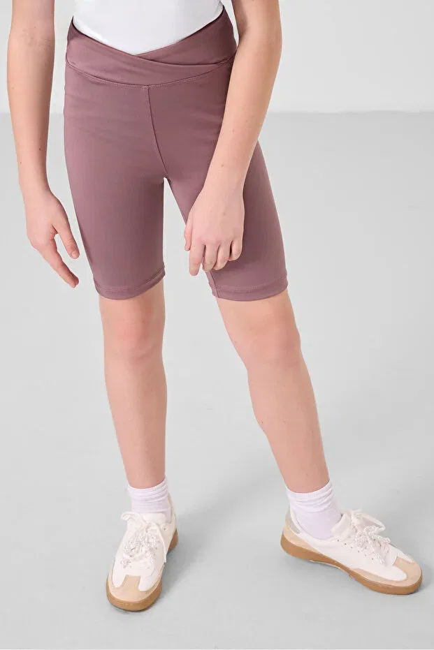 Детские леггинсы для девочек с поясом Tommy Life, White/Rosy — фото 4