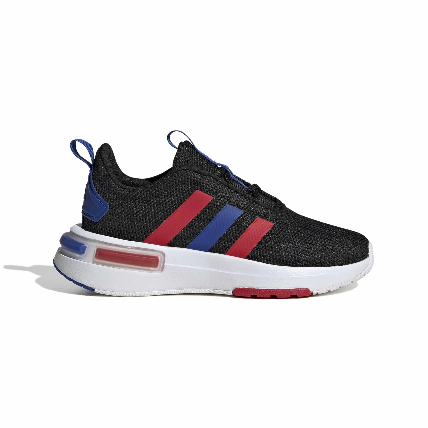 Детские кроссовки с принтом Racer Tr23 Adidas, Core Black Better Scarlet Team Royal Blue