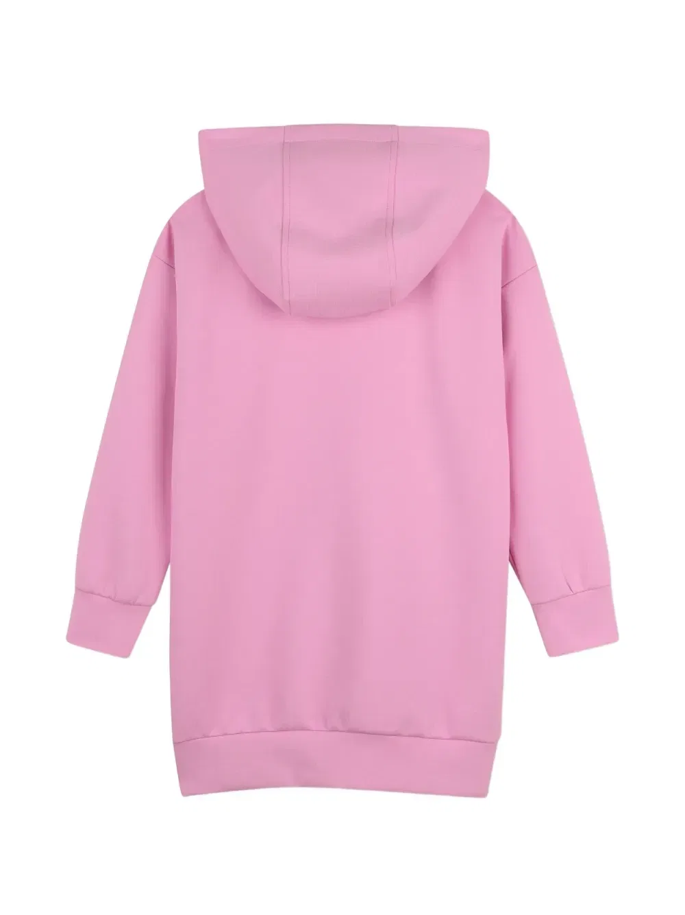 Платье с капюшоном и графичным принтом Karl Lagerfeld Kids, розовый — фото 2