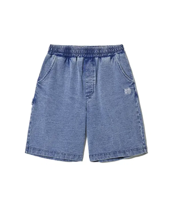 Джинсовые шорты Kids tag denim shorts, BROWNBREATH, синий — фото 2