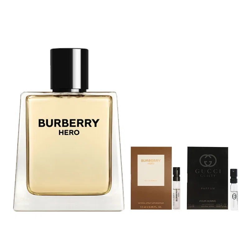 Мужской набор ароматов Burberry Brave Heart Eau De Parfum 50ml + Gucci Guilty Love Passion 1.5ml — фото 3