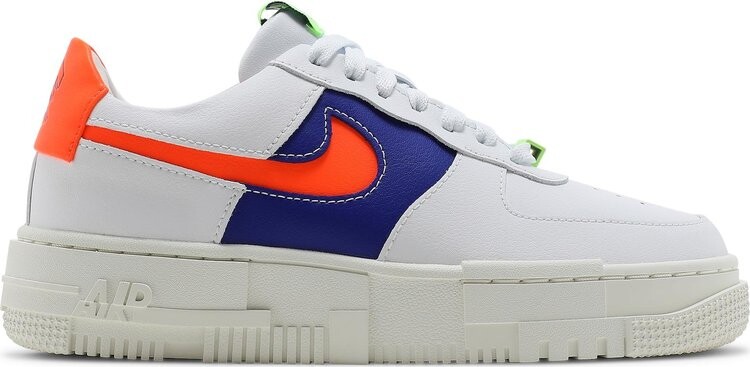 Кроссовки Nike Wmns Air Force 1 Pixel 'White Concord Crimson', белый