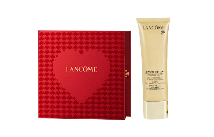 Солнцезащитный лосьон-праймер с эссенцией, 50 мл, Limited Edition, LANCOME, Gold