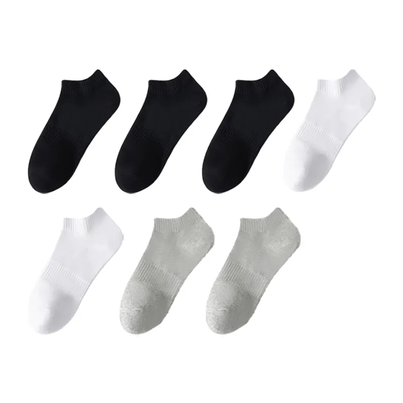 Детские носки-следы набор 7 пар Cotton Gene, 7 Pack-White *2+Black *3+Gray *2