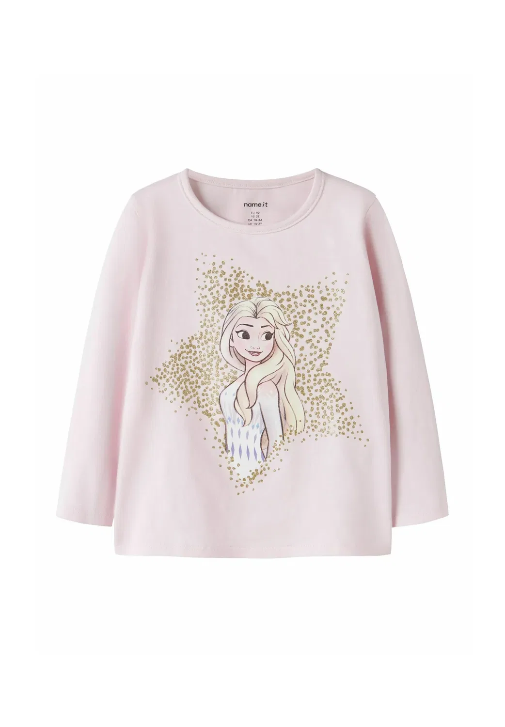 Nmfsoma frozen ls nreg top wdi - long sleeved top Name It, Cradle Pink