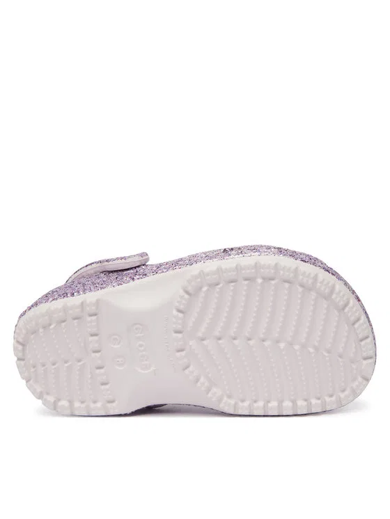 Шлепанцы Classic Chunky Glitter Clog T Crocs, фиолетовый — фото 4