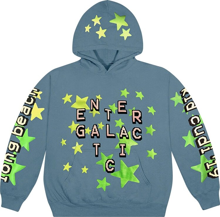 

Худи Cactus Plant Flea Market x Kid Cudi Enter Galactic Hoodie 'Blue', синий
