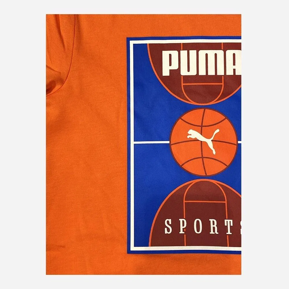 Детская футболка с коротким рукавом Puma 684808-02, Orange / Rot — фото 2