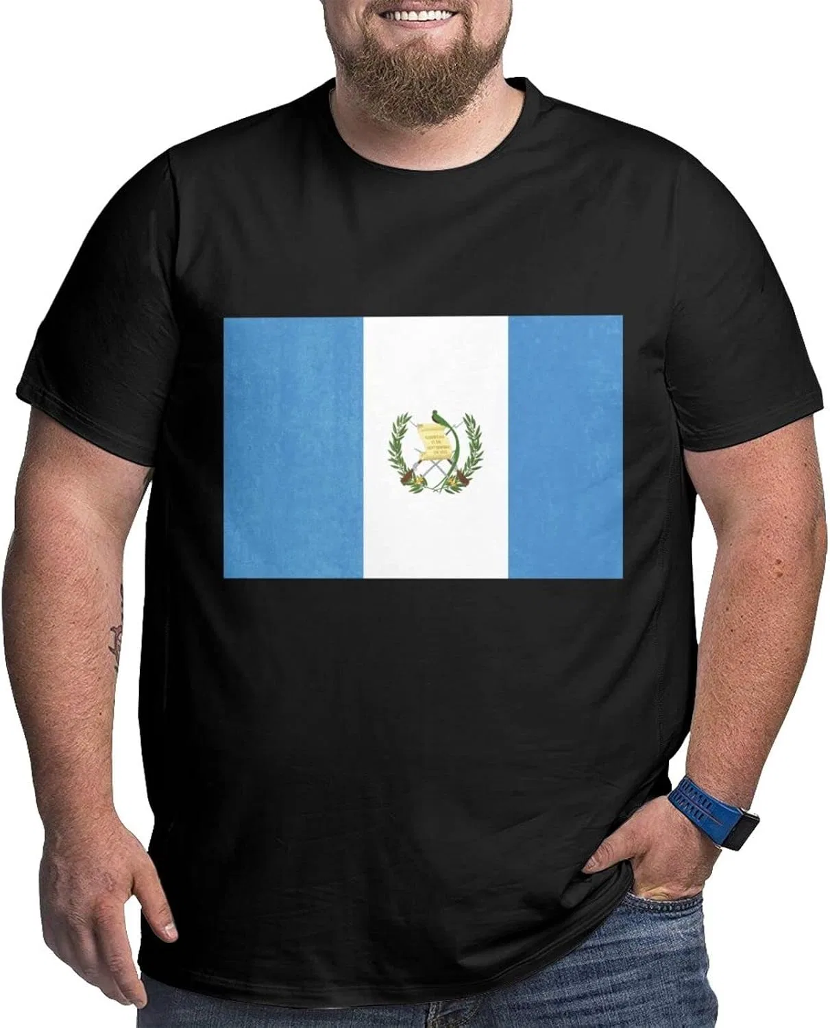 Мужская футболка с принтом Guatemala Flag Generic, Guatemala Flag