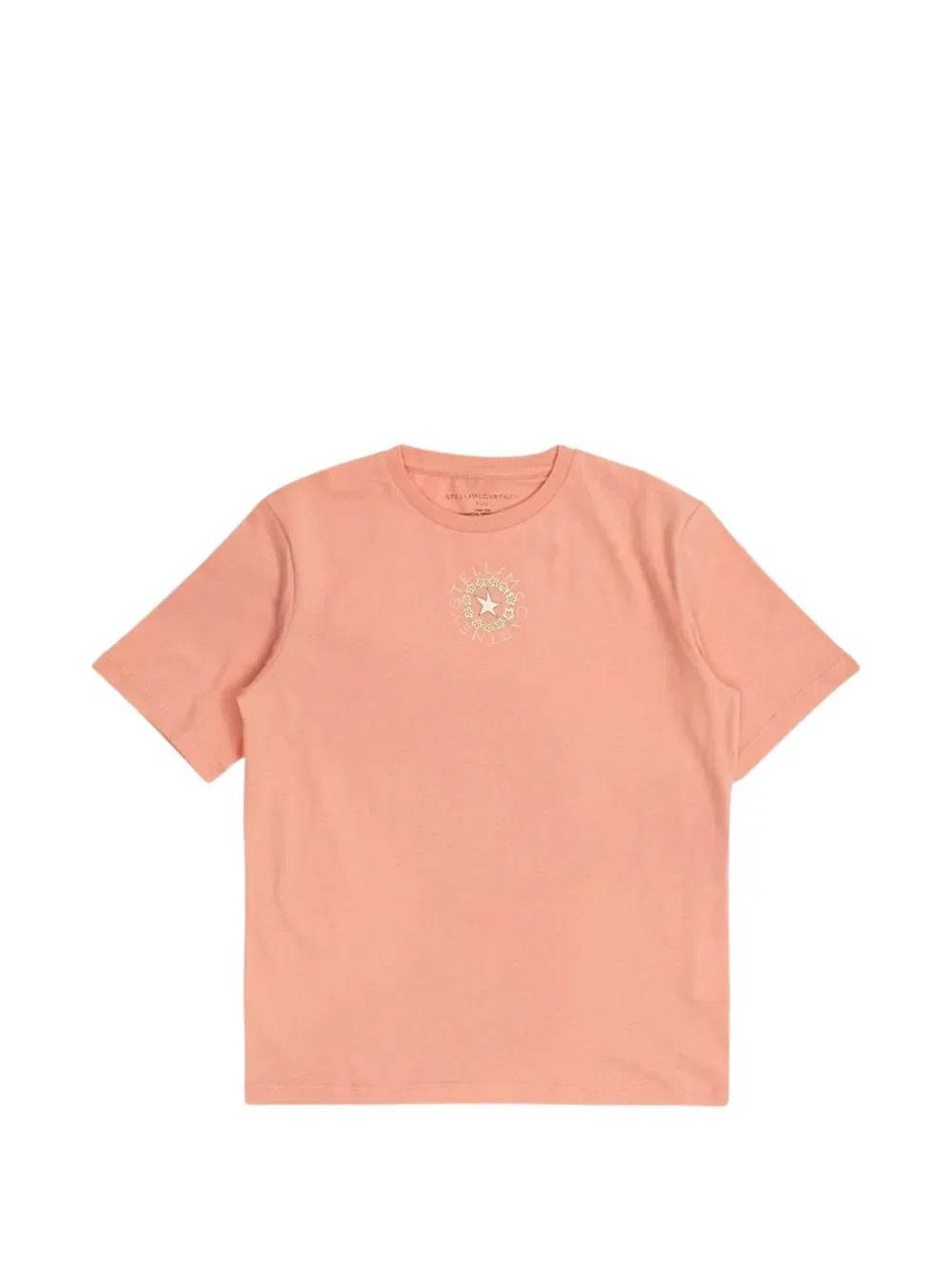Футболка с логотипом Stella McCartney Kids, оранжевый