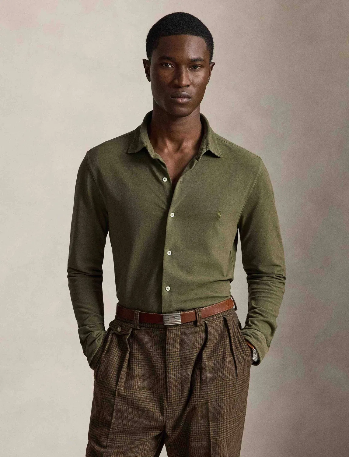 Рубашка с длинным рукавом Polo Ralph Lauren, Verde Oliva
