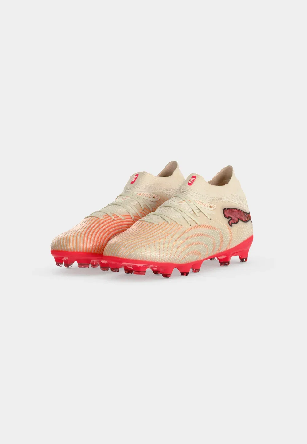 Футбольные бутсы Future 9 pro fg/ag jr унисекс для искусственной травы Puma, Sugared Almond/White/Red/Black — фото 3