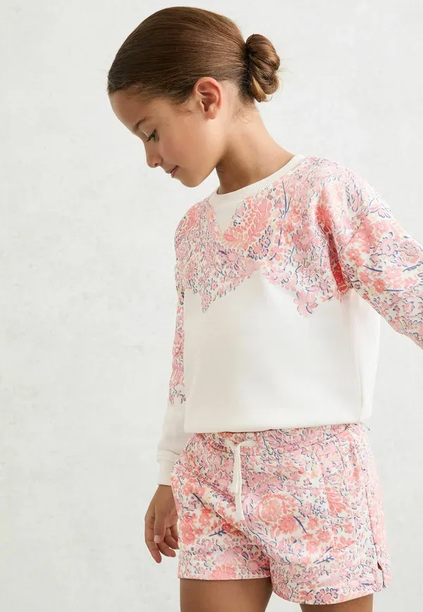Комплект: худи и брюки с цветочным принтом Floral-print set Reiss, Pink Print, розовый — фото 2