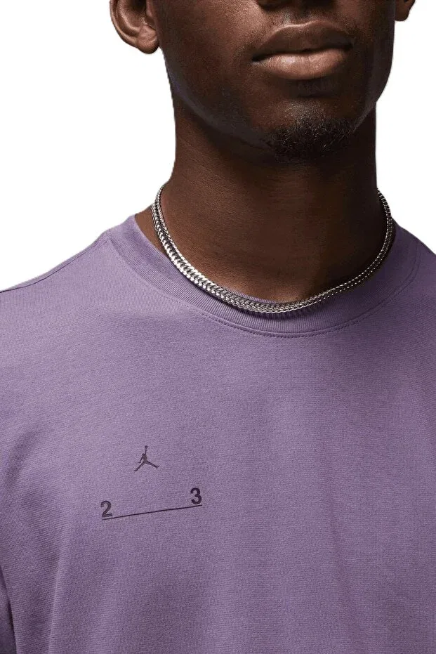 Мужская хлопковая футболка с коротким рукавом Jordan 23 engineered Nike, Purple — фото 3