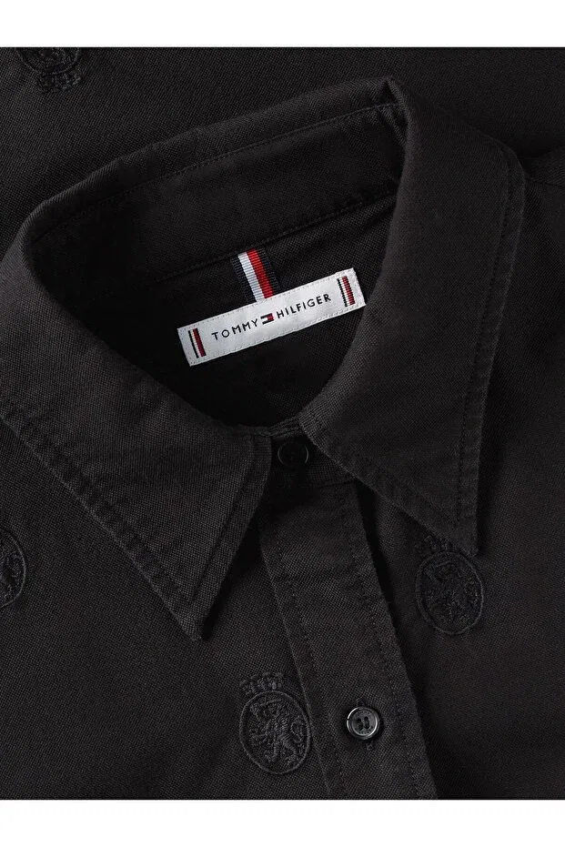 Женская рубашка с длинным рукавом Tommy Hilfiger, Bds Black — фото 3