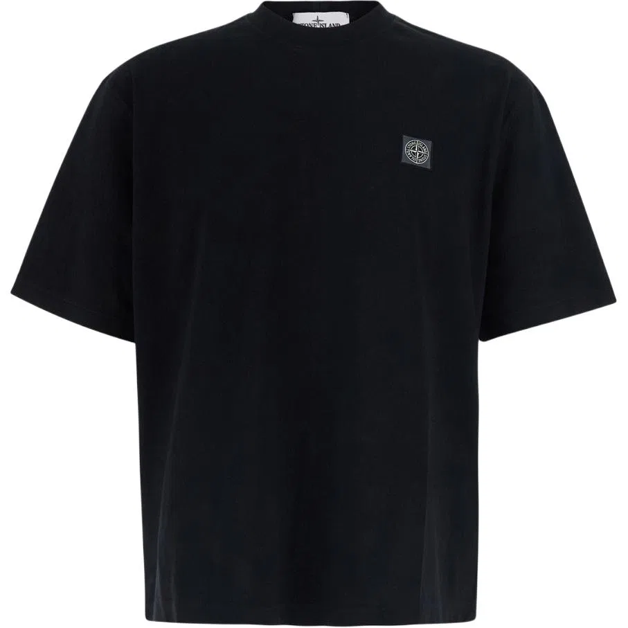 Детская футболка с круглым вырезом Black STONE ISLAND